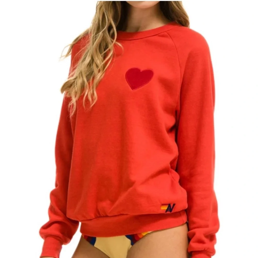 Aviator Nation Heart Crewneck